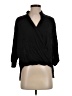 Elan 100% Rayon Black 3/4 Sleeve Blouse Size S - photo 1