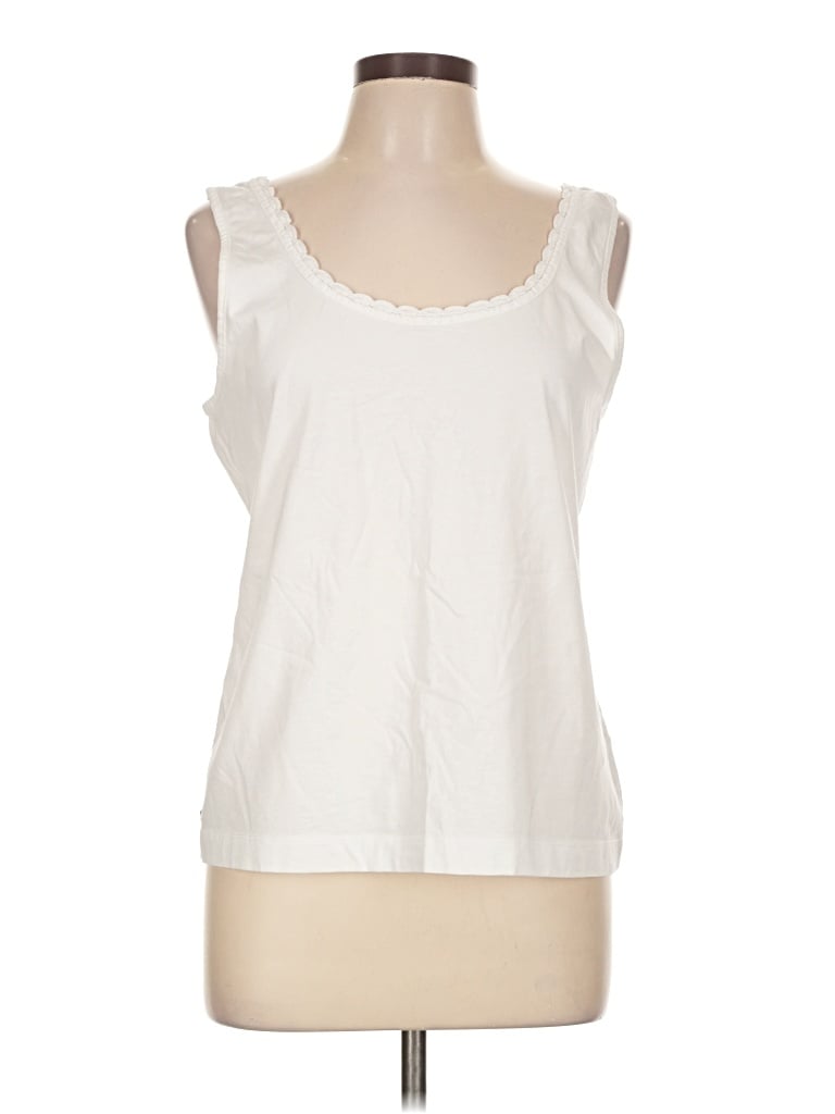 Pre-owned Lilly Pulitzer Sleeveless T-shirt In Ivory
