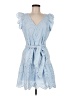 Sam Edelman 100% Cotton Blue Cocktail Dress Size 6 - photo 1