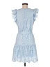 Sam Edelman 100% Cotton Blue Cocktail Dress Size 6 - photo 2