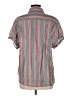 Dylan Stripes Gray Short Sleeve Button-Down Shirt Size M - photo 2
