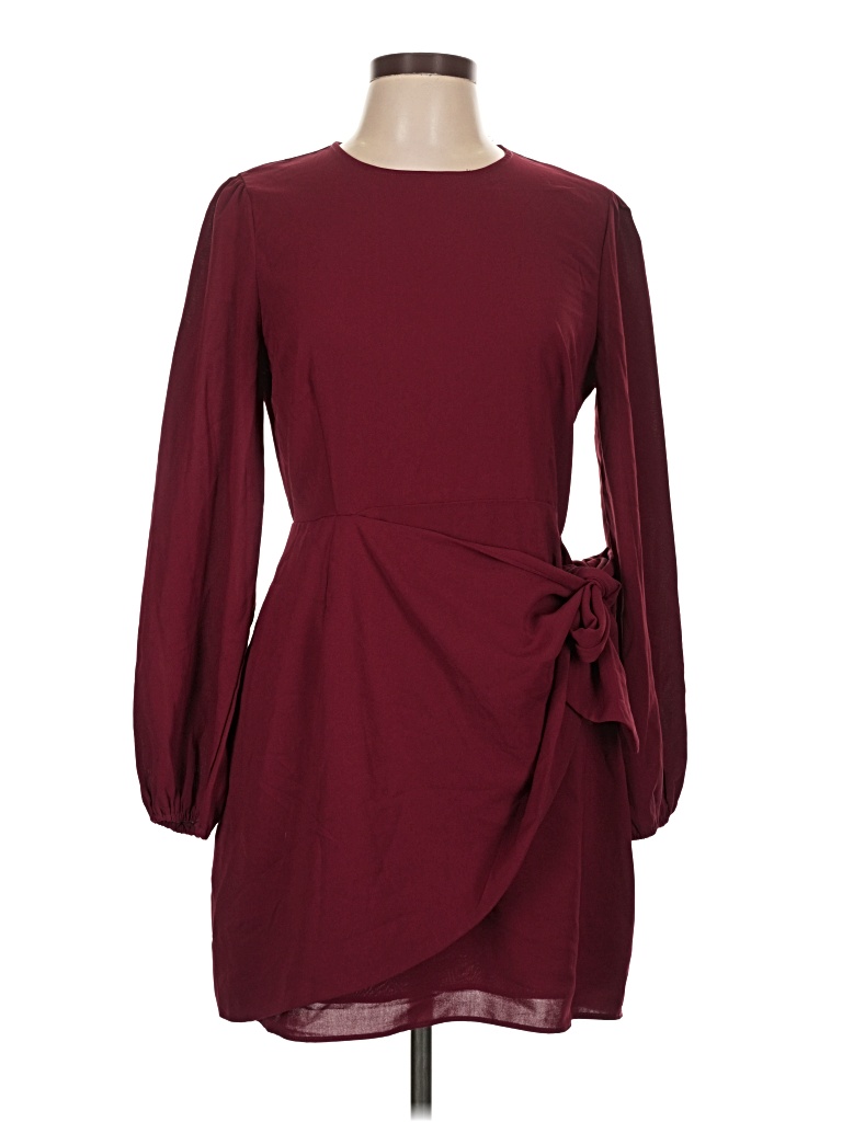 Pre-owned Lulus Cocktail Dress In Burgundy