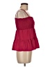 Paper Crane 100% Polyester Burgundy Sleeveless Blouse Size M - photo 4