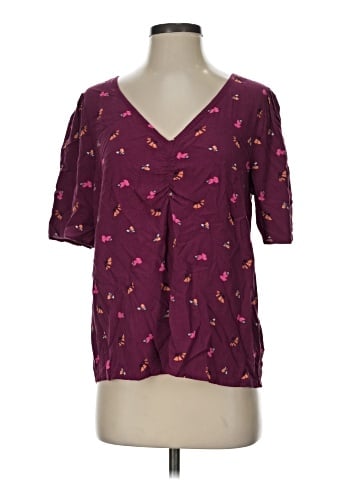 Ann Taylor LOFT Outlet Short Sleeve Blouse (view 1)