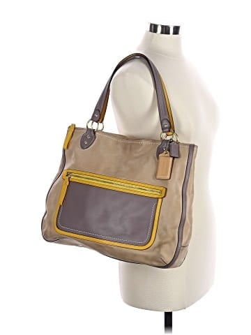 Coach Leather Tote (view 2)
