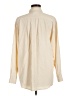 The Limited Solid Ivory Long Sleeve Button-Down Shirt Size M - photo 2