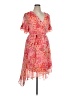 DKNY Paisley Pink Cocktail Dress Size 14 - photo 1