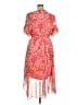 DKNY Paisley Pink Cocktail Dress Size 14 - photo 2