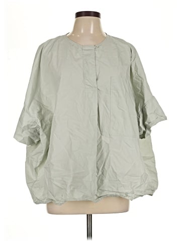 Cos 3/4 Sleeve Button-Down Shirt (view 1)