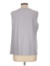 Talbots 100% Cotton Blue Gray Sleeveless Blouse Size L - photo 2