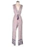Assorted Brands Paisley Ivory Jumpsuit Size S - photo 1