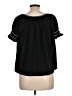 Max Studio Black Short Sleeve Blouse Size L - photo 2