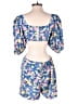 Shein 100% Polyester Blue Romper Size S - photo 2