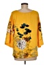 Soft Surroundings 100% Polyester Yellow 3/4 Sleeve Blouse Size M - photo 2