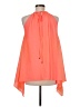 DKNY 100% Polyester Orange Sleeveless Blouse Size M (estimated) - photo 2