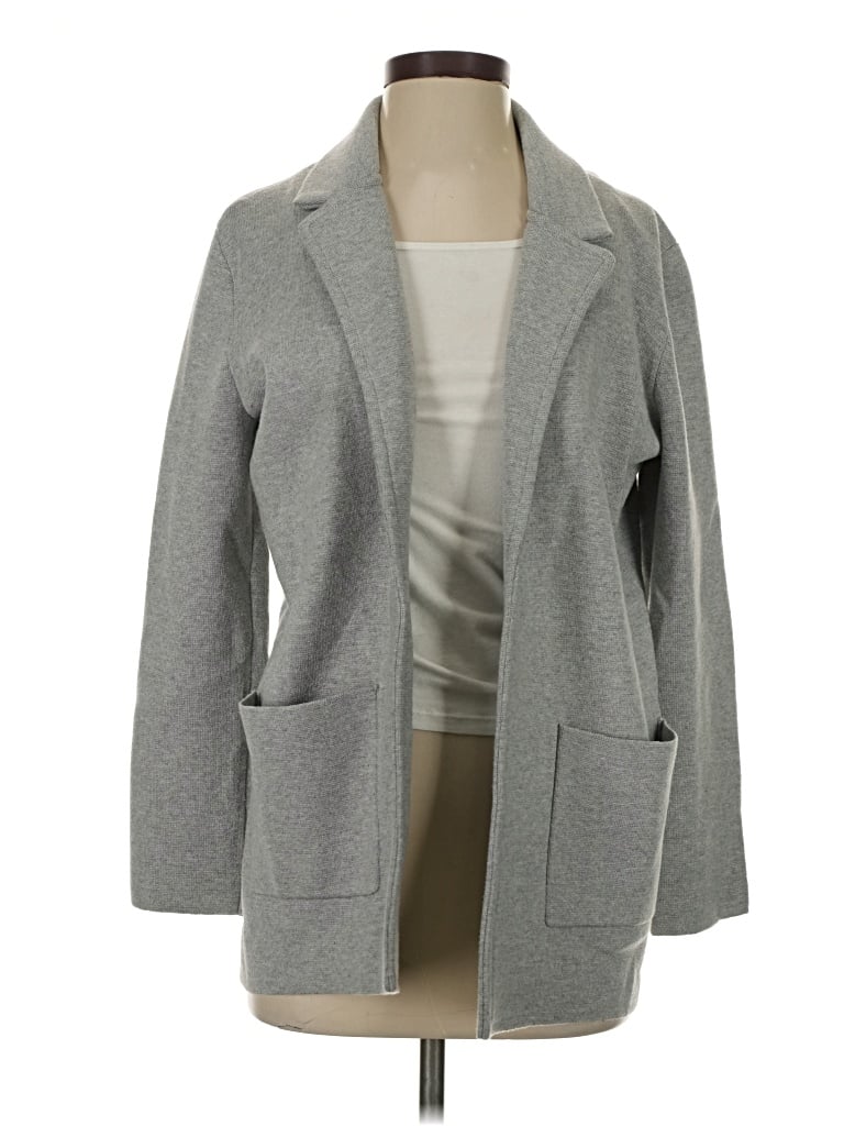 Pre-owned M Magaschoni Cardigan Sweater In Gray