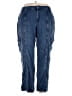 Indigo Thread Co. 100% Tencel Blue Cargo Pants Size 18 - photo 1