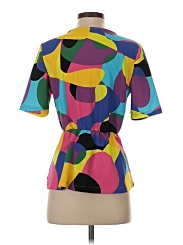 New York & Company Short Sleeve Blouse (view 2)