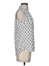 Express Polka Dots Silver Sleeveless Button-Down Shirt Size XS - photo 4