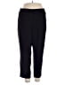 H&M 100% Polyester Solid Black Casual Pants Size 16 - photo 1