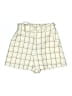 Mare Mare X Anthropologie 100% Polyester Plaid Ivory Shorts Size XS - photo 1