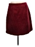 Ann Taylor LOFT Solid Burgundy Casual Skirt Size 10 - photo 2