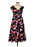 Xscape Floral Black Cocktail Dress Size 4 - photo 1