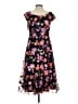 Xscape Floral Black Cocktail Dress Size 4 - photo 2