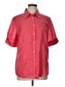 L.L.Bean 100% Cotton Solid Red Short Sleeve Button-Down Shirt Size L - photo 1