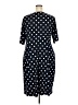 Connected Apparel Polka Dots Black Casual Dress Size 20 - photo 2