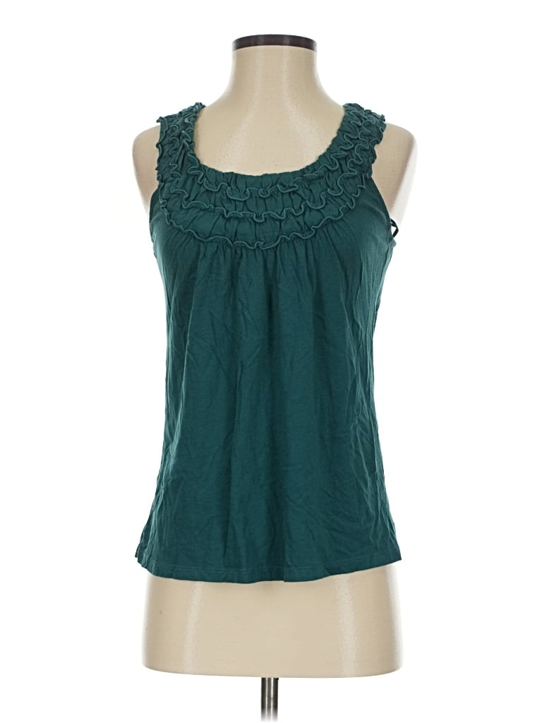 Pre-owned Elle Sleeveless Blouse In Teal