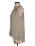 Vanessa Virginia Silver Sleeveless Blouse Size S - photo 5