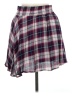 JACK 100% Rayon Plaid Purple Casual Skirt Size M - photo 1