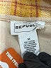 For The Republic Plaid Orange Jacket Size M - photo 6