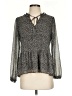Ann Taylor LOFT Black Long Sleeve Blouse Size XS - photo 1