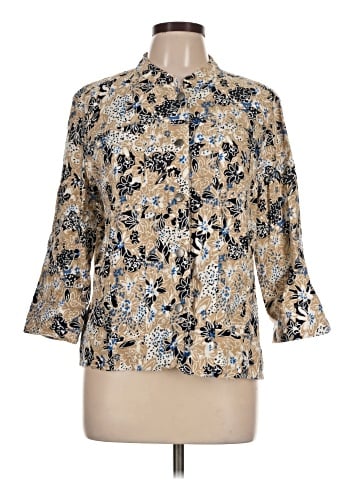 Christopher & Banks 3/4 Sleeve Blouse (view 1)