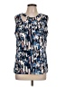 Jones Studio 100% Polyester Blue Sleeveless Blouse Size L - photo 1