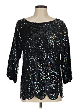 Unbranded 3/4 Sleeve Silk Top (view 1)