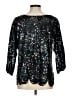 Unbranded 100% Silk Black 3/4 Sleeve Silk Top One size - photo 2