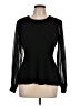 89th & Madison Black Long Sleeve Top Size L - photo 1