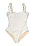 Assorted Brands Solid Ivory One Piece Swimsuit Size S - photo 1
