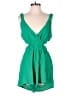 Lush Solid Green Romper Size M - photo 1