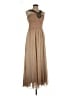 Va Va Voom 100% Polyester Tan Cocktail Dress Size L - photo 1