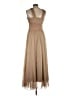 Va Va Voom 100% Polyester Tan Cocktail Dress Size L - photo 2