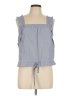 H&M Blue Sleeveless Blouse Size 12 - photo 1