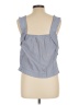 H&M Blue Sleeveless Blouse Size 12 - photo 2