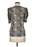 A.L.C. 100% Cotton Silver Gray Short Sleeve Blouse Size M - photo 2