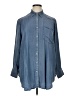 Cato Blue Long Sleeve Button-Down Shirt Size 14/16W - photo 1