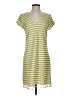 Dolan Stripes Green Casual Dress Size S - photo 1