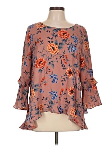 Timing 3/4 Sleeve Blouse (view 1)